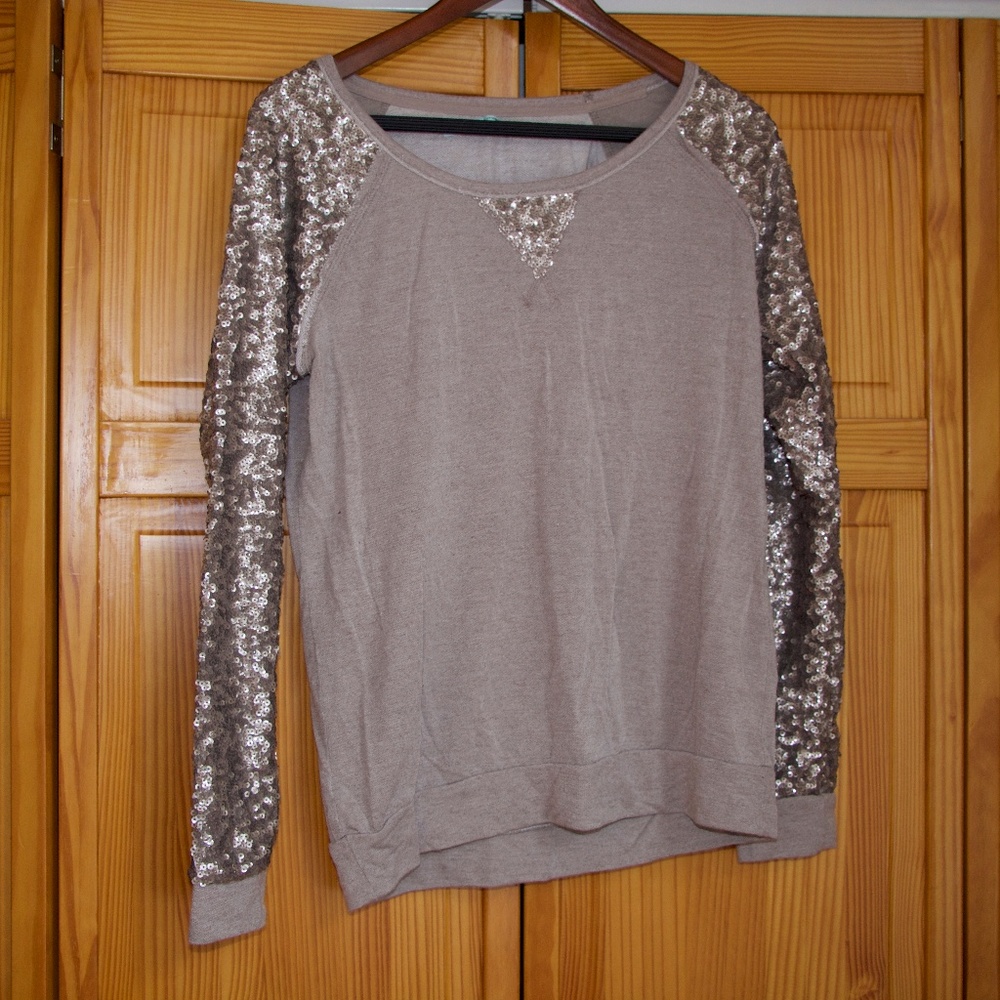 Maurices Sequin-sleeved Sweatshirt